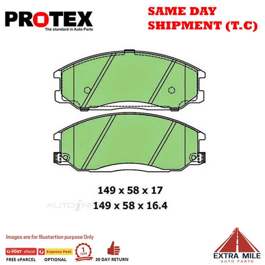 Blue Brake Pad Set Frnt For Hyundai Terracan 3.5 i V6 HP Petrol 2001-2006 