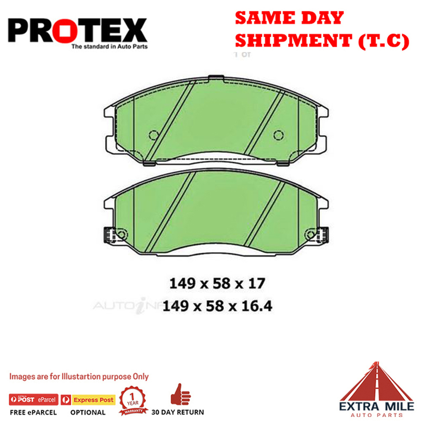 4WD Brake Pad Front Set For Hyundai Terracan 3.5 i V6 4x4 HP Ptl 2001-2006