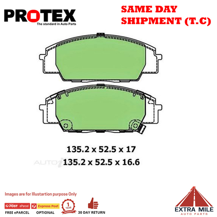 Ceramic Brake Pad Set Frnt For Honda Civic 2.0 Type R FK,FN 148kw Ptl 06-12