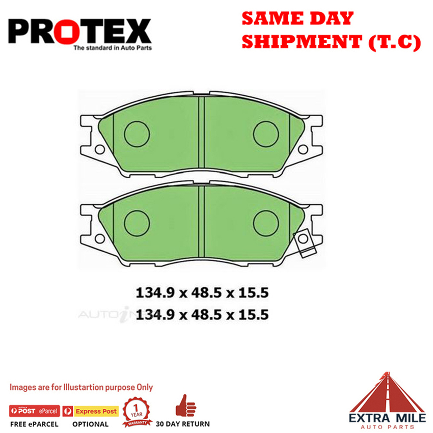 Ceramic Brake Pad Set Front For Nissan Pulsar 1.6 N16 Ptl 2000-2003