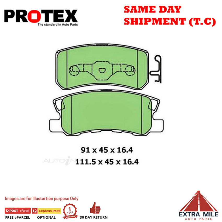 Ceramic Brake Pad Set Rear For Mitsubishi Pajero 3.2 DI-D NM,NP Dsl 00-2001