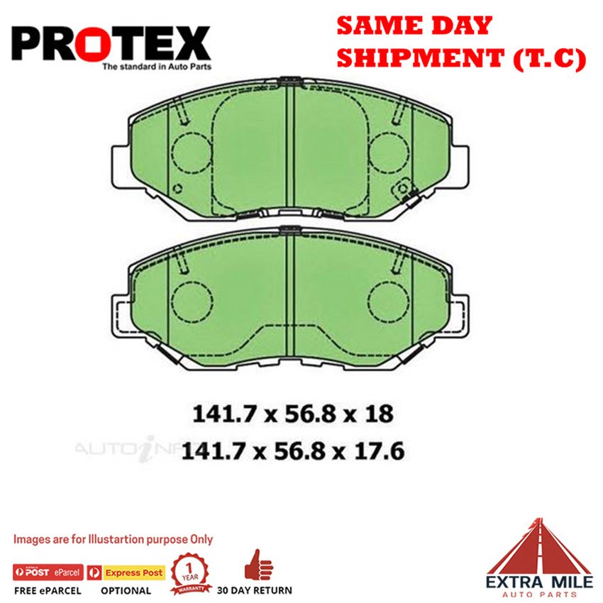Ceramic Brake Pad Set Front For Honda Accord 2.4 CL9 Petrol 2003- 2008