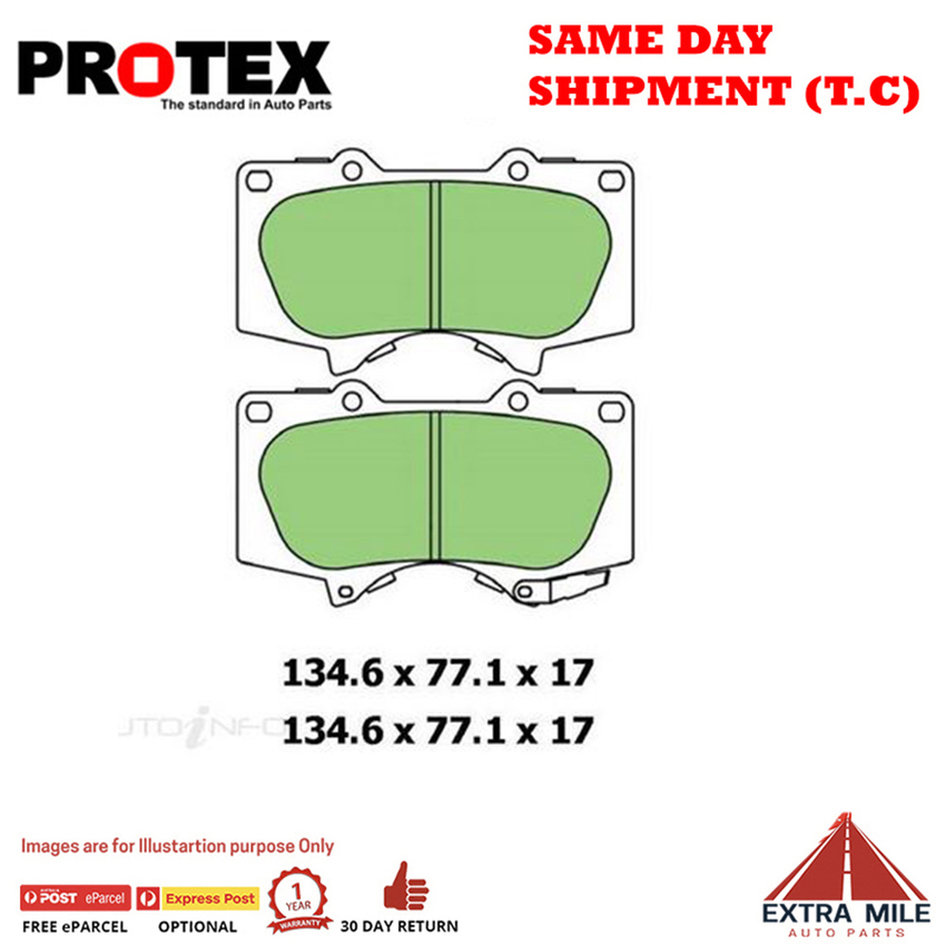 Ceramic Brake Pad Set Front For Toyota FJ Cruiser 4.0 i V6 GSJ1 10-19