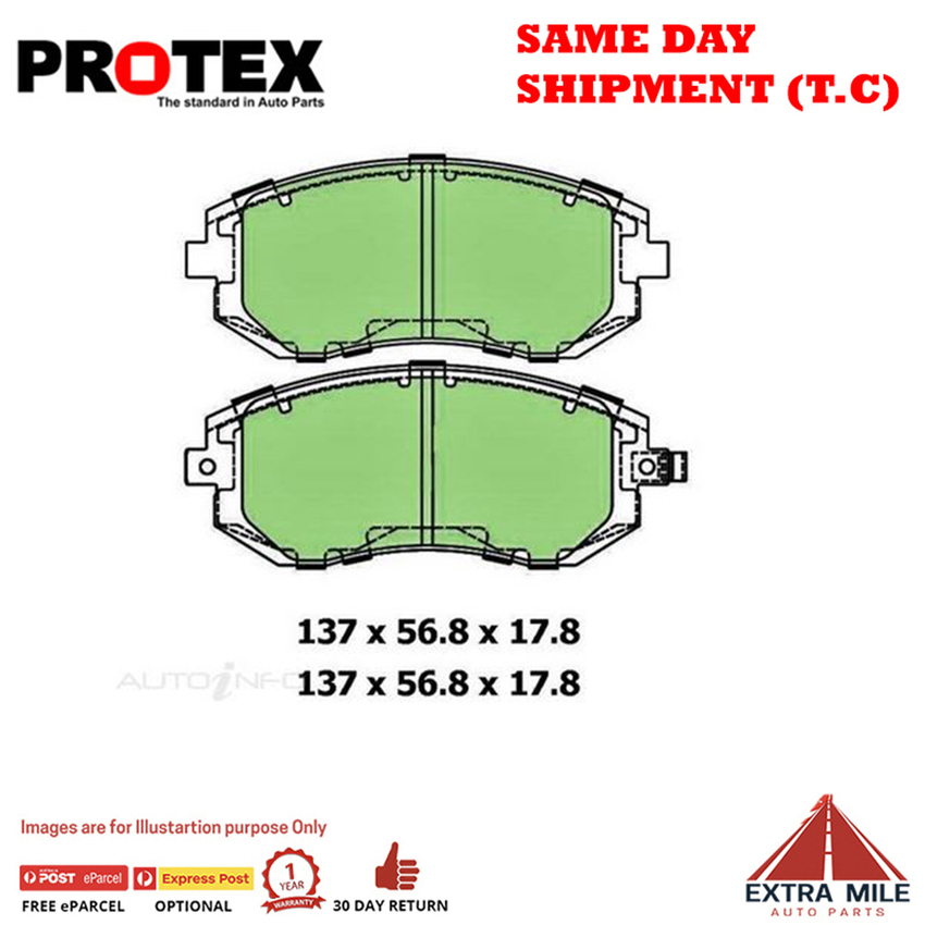 4WD Brake Pad Front Set For Subaru Outback 2.5 (BP) Petrol 03-09 DB1491F-30