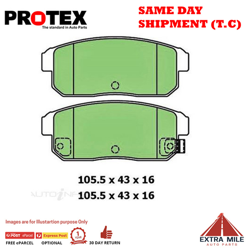 Ceramic Brake Pad Set Rear For Nissan Sentra 2 Ptl 2000-2006