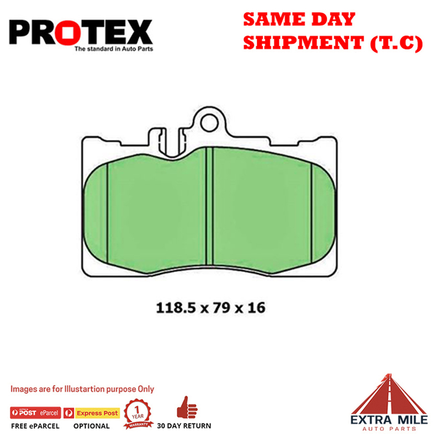 Protex Blue Brake Pad Set Front For Lexus LS LS430 (UCF30R) Ptl 2000-2006