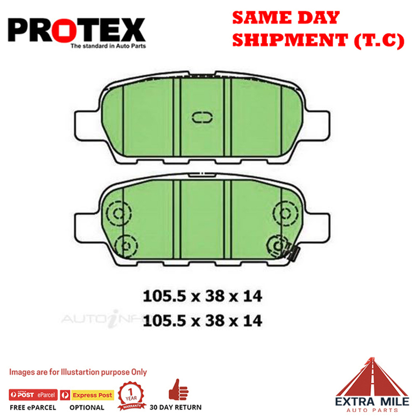 Ceramic Brake Pad Set Rear For Infiniti M35 3.5 h (Y51) Hybrid 2011-2019 CP
