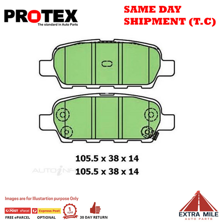 4WD Brake Pad Rear Set For Nissan Skyline 3.5 AWD (V35) Ptl 2001-2006