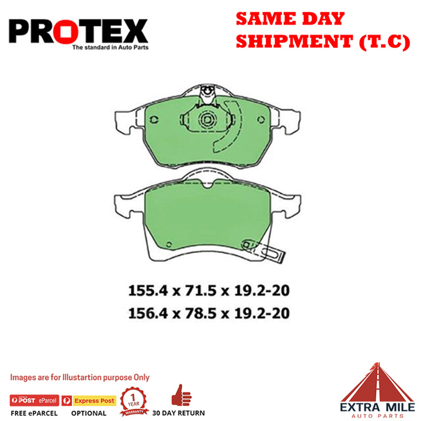 Blue Brake Pad Set Frnt For Holden Astra 2.0 i Turbo TS 147kw Ptl 2002-2004