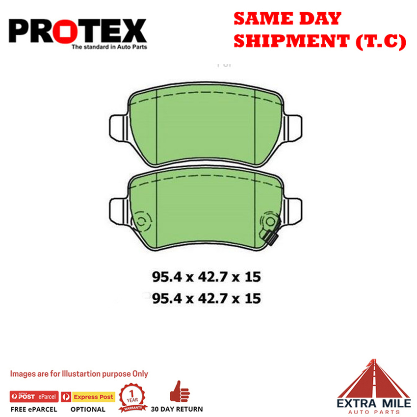 Ceramic Brake Pad Set Rear For Holden Combo 1.4 i (XC) Ptl 05-12