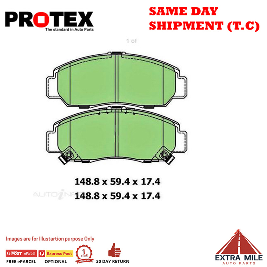 Ceramic Brake Pad Set Frnt For Honda Civic 2.0 Type-R EP,EU,EV Ptl 99-05