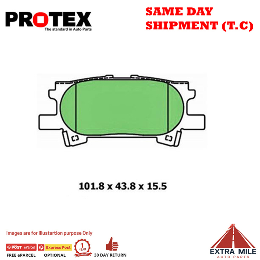 Ceramic Brake Pad Set Rear For Lexus RX RX330 AWD (MCU38R) Petrol 2003-2008