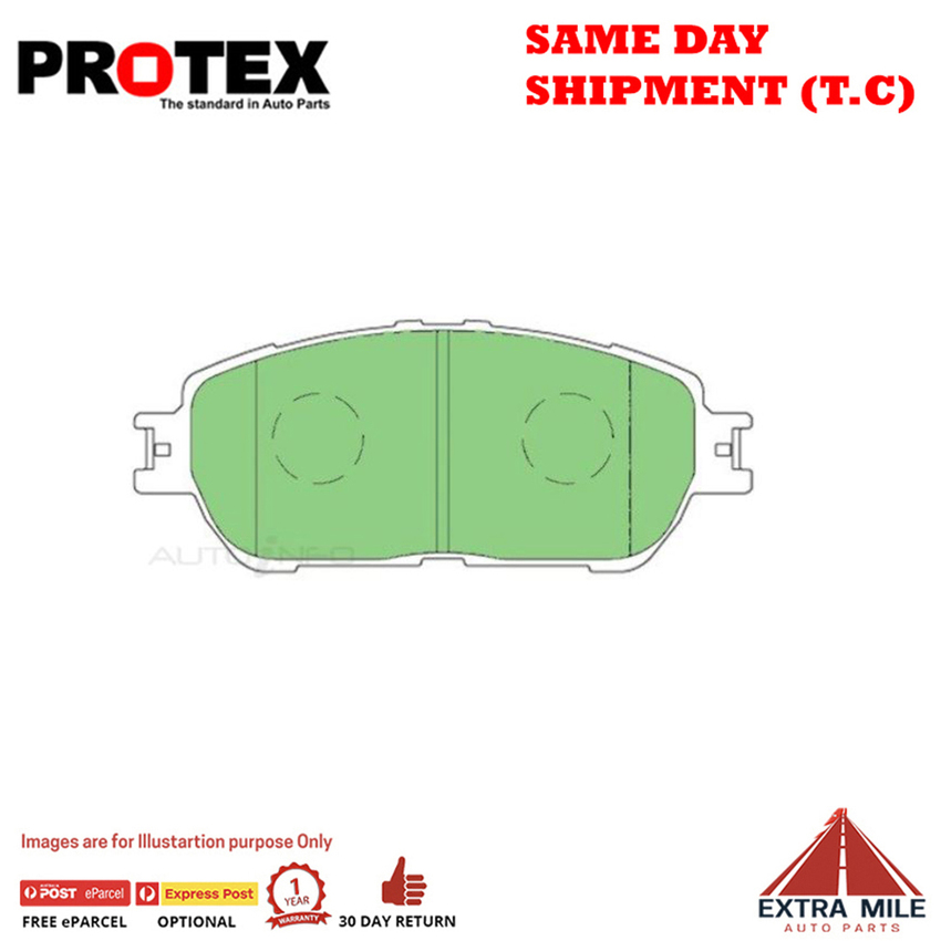 Protex Blue Brake Pad Set Front For Toyota Tarago 2.4 Ptl 2000-2006 