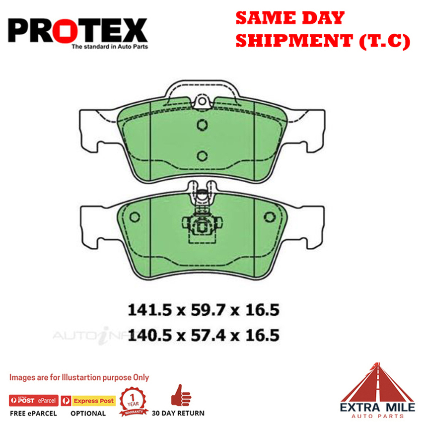 Blue Brake Pad Set Rear For Mercedes-Benz E-(2003-09) [S211]E 500 T 4-matic 