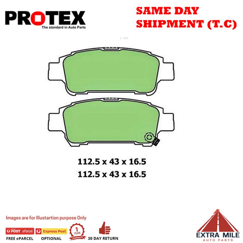 Ceramic Brake Pad Set Rear For Toyota Avensis Verso 2.4 VVTi GLS ACM21R 03-09