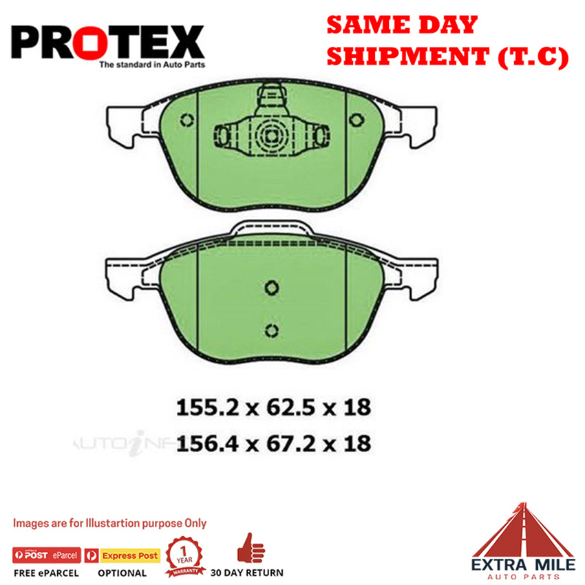 Ceramic Brake Pad Set Frnt For Ford Focus (2009 - 2011) [LV]2.0 i