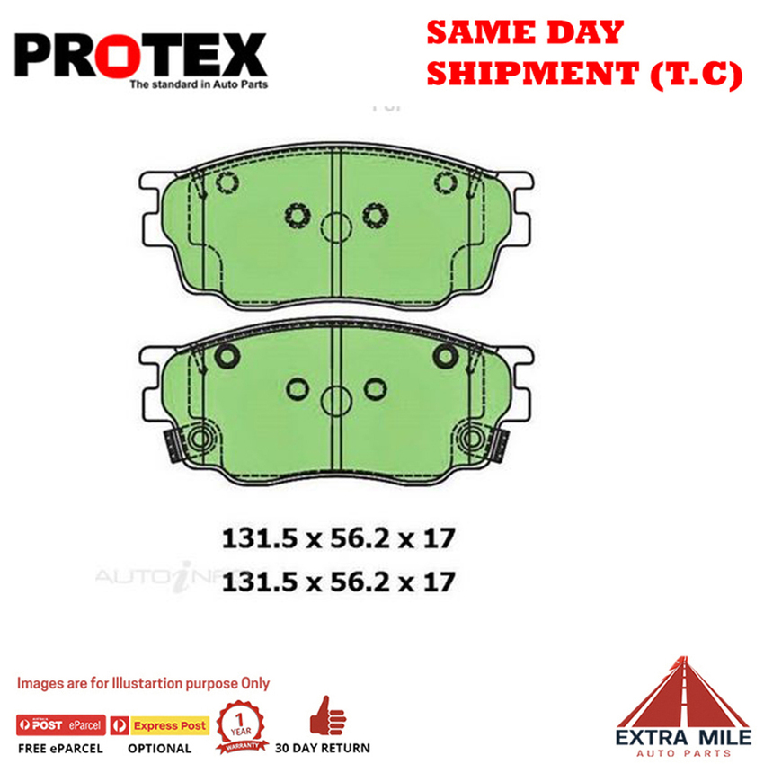 Ceramic Brake Pad Set Front For Mazda 6 2.3 (GG) Ptl 2002 -2007