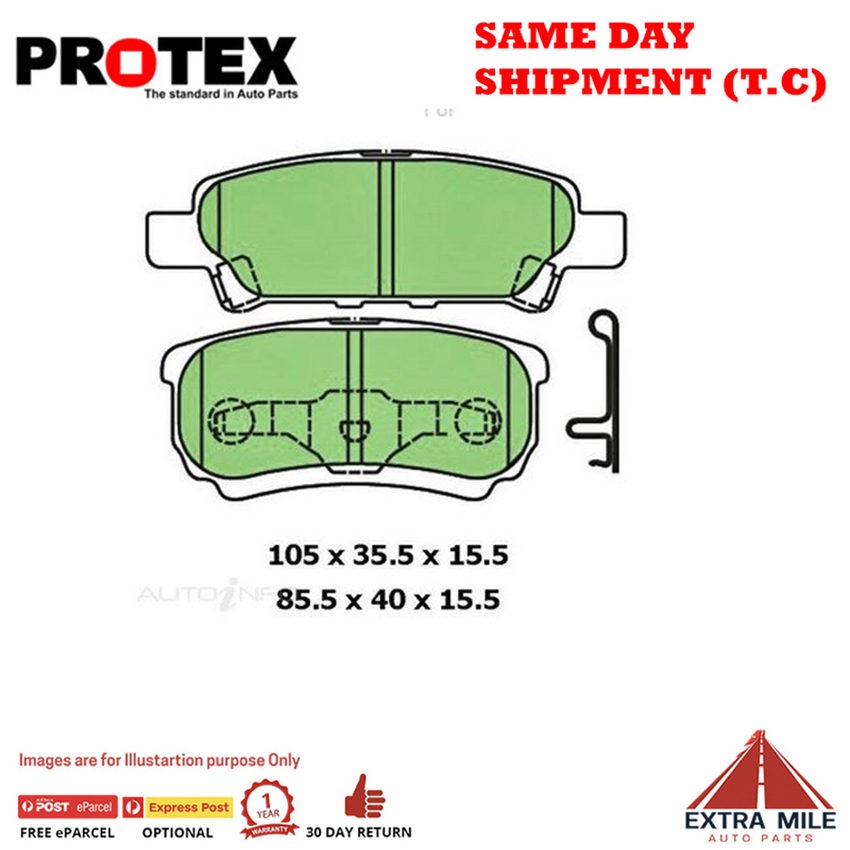Ceramic Brake Pad Set Rear For Mitsubishi Lancer 2.0 (CH) Ptl 2005-2008