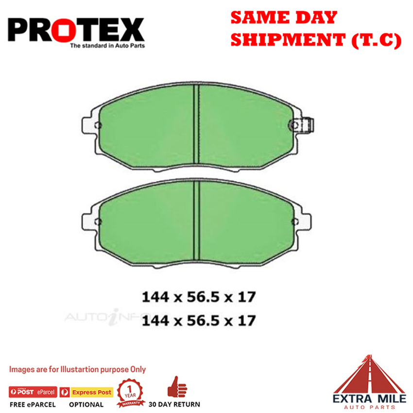 Protex Blue Brake Pad Set Front For Holden Epica 2.0 TD Diesel 2008-2011 