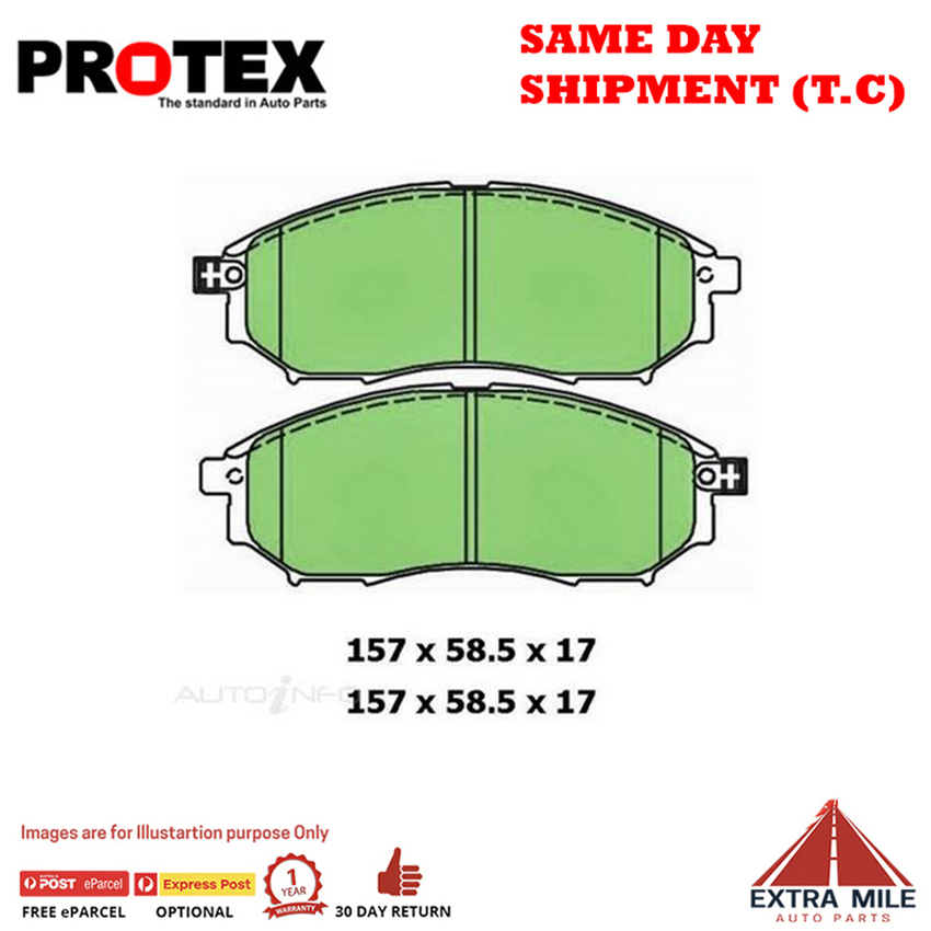 4WD Brake Pad Front Set For Infiniti M35 3.5 h (Y51) Hybrid 2011- DB1696F-27