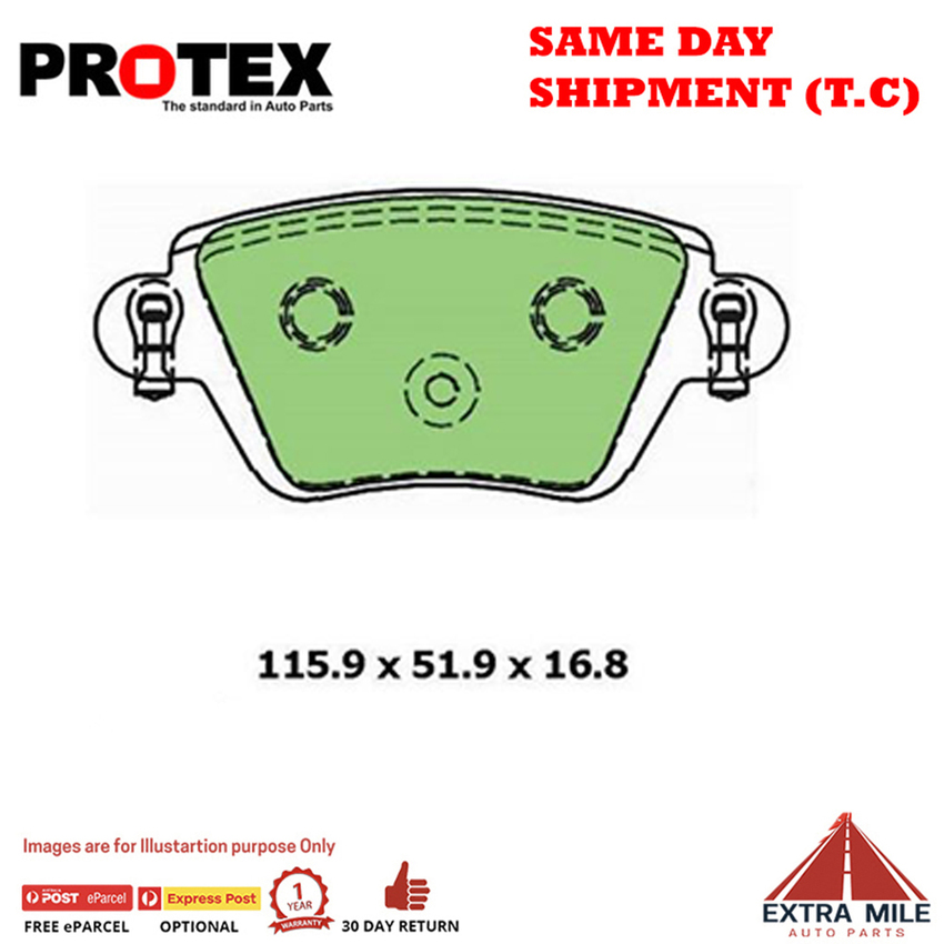 Ceramic Brake Pad Set Rear For Jaguar X-Type 2.1 V6 (115kw) Ptl 2003-2009