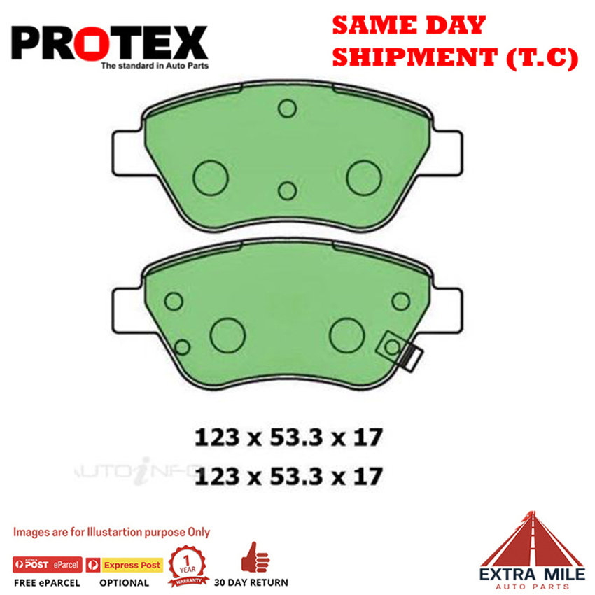 Protex Blue Brake Pad Set Front For Proton Persona 313i Ptl 1996-2019