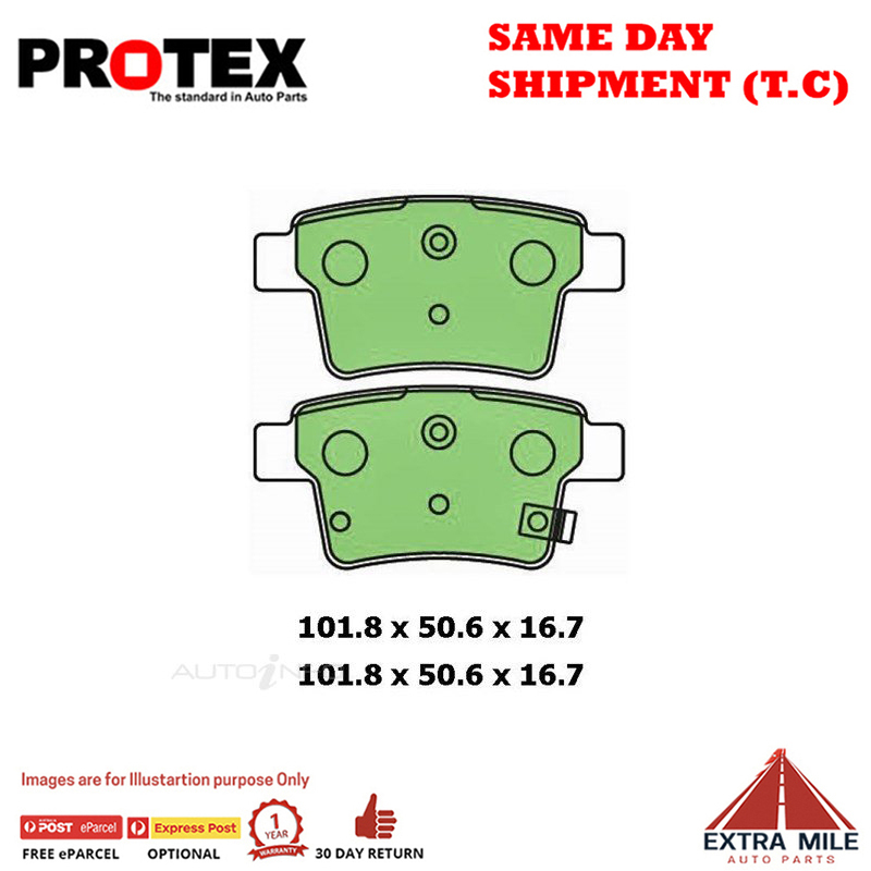 Ultra Ceramic Brake Pads Rear For Proton PERSONA 1.6 2008 On