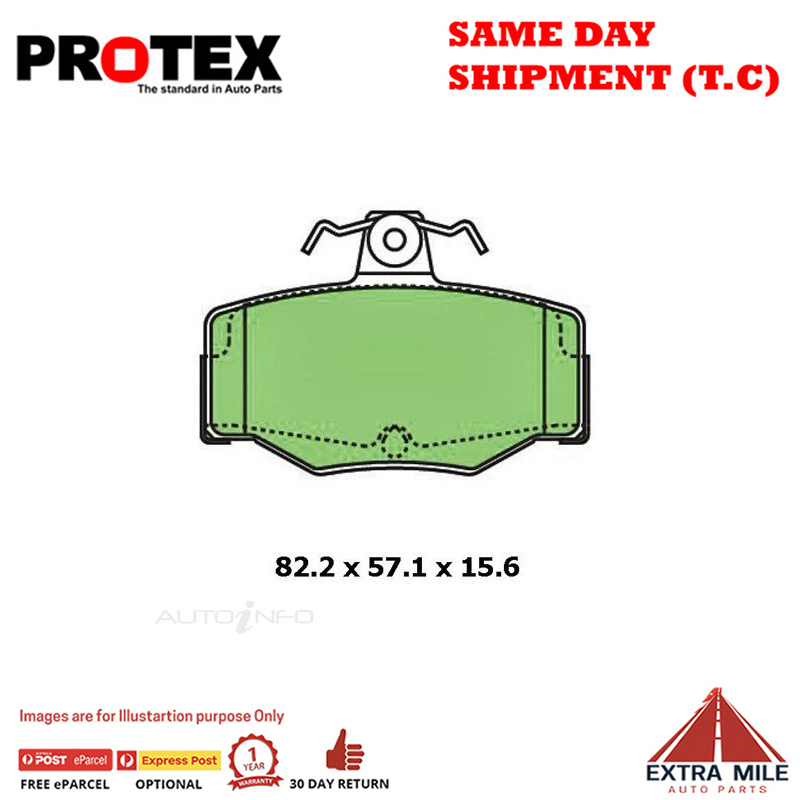 Ceramic Brake Pad Set Rear For Nissan Pulsar N16 1.6/1.5 2000-2005