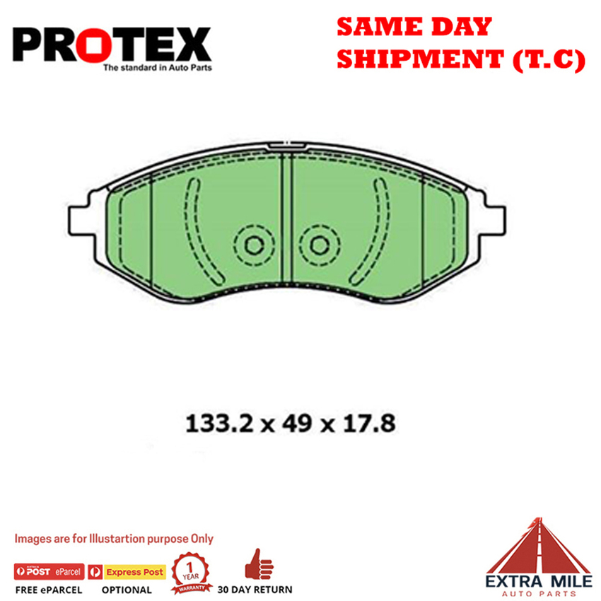 Protex Brakepad Set Front For Holden Barina 1.6L, Daewoo Kalos 1.5L - DB1725B