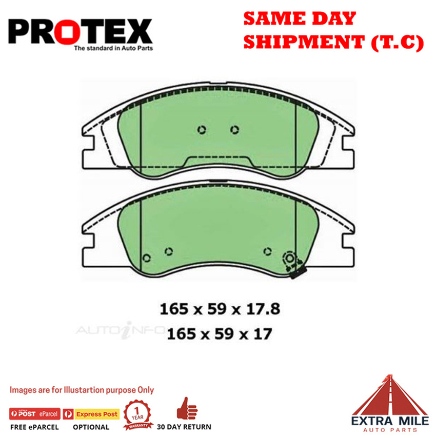 Protex Blue Brake Pad Set Front For Kia Cerato 2.0 (LD) Ptl 2004-2009 