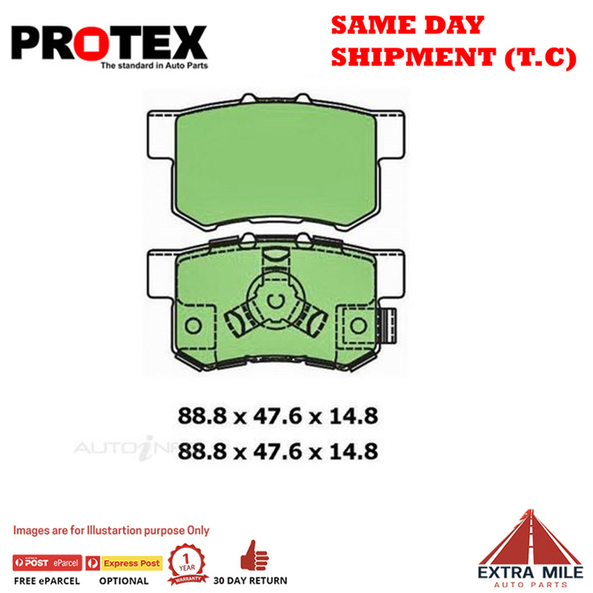 Ceramic Brake Pad Set Rear For Honda Accord 2.4 (CU) Ptl 2013-2017 CP