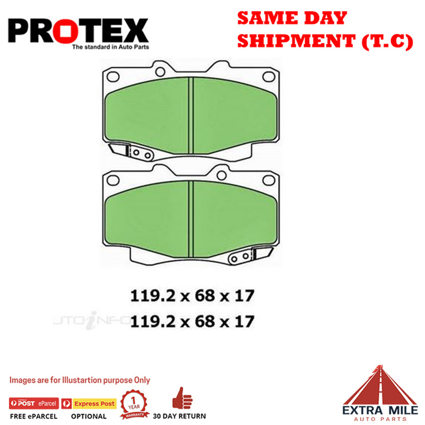 Ceramic Brake Pad Set Front For Toyota Hilux 3.0D (KUN26R) Diesel 2005 -15