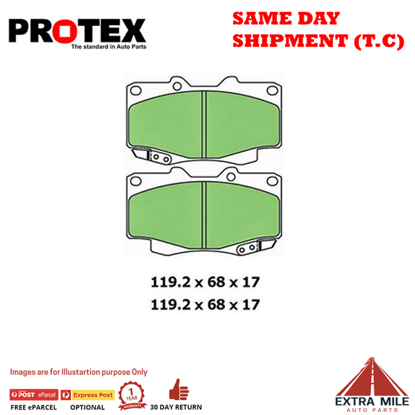 PTX 4WD Brake Pad Front Set For Toyota Hilux 4.0 4x4 (GGN55R) Petrol 2005- 2015