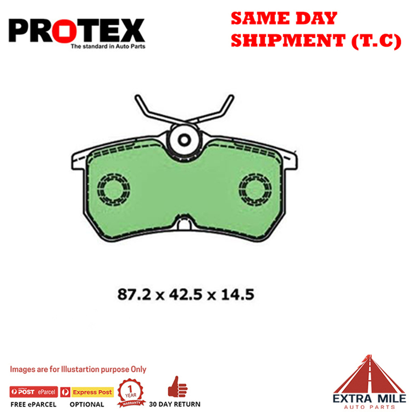 Protex Blue Brake Pad Set Rear For Ford Focus 2.0 (LR) Ptl 2002-05 