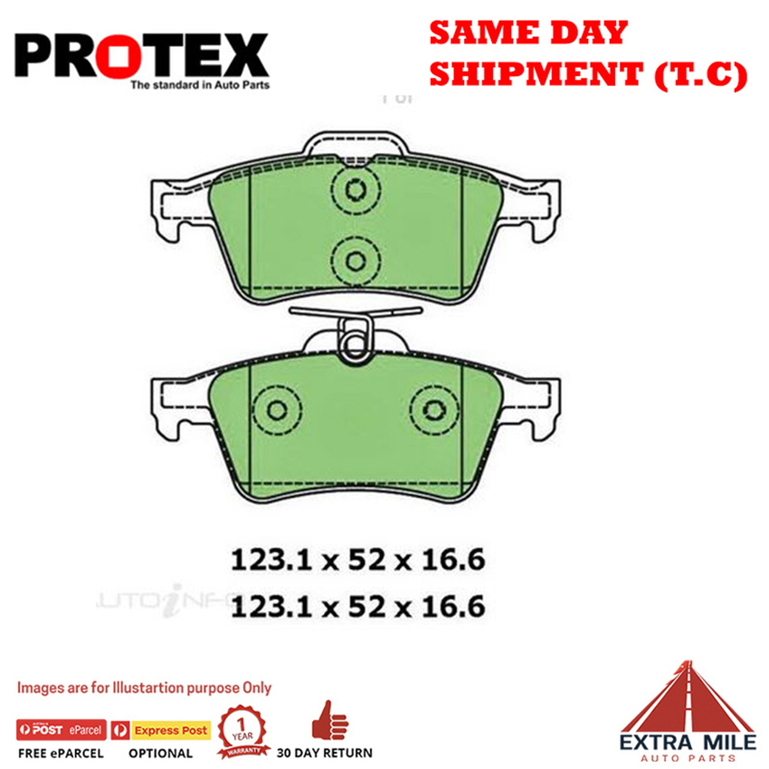 Ceramic Brake Pad Set Rear For Mazda 3 2.0 (BK) Ptl 2006-2009