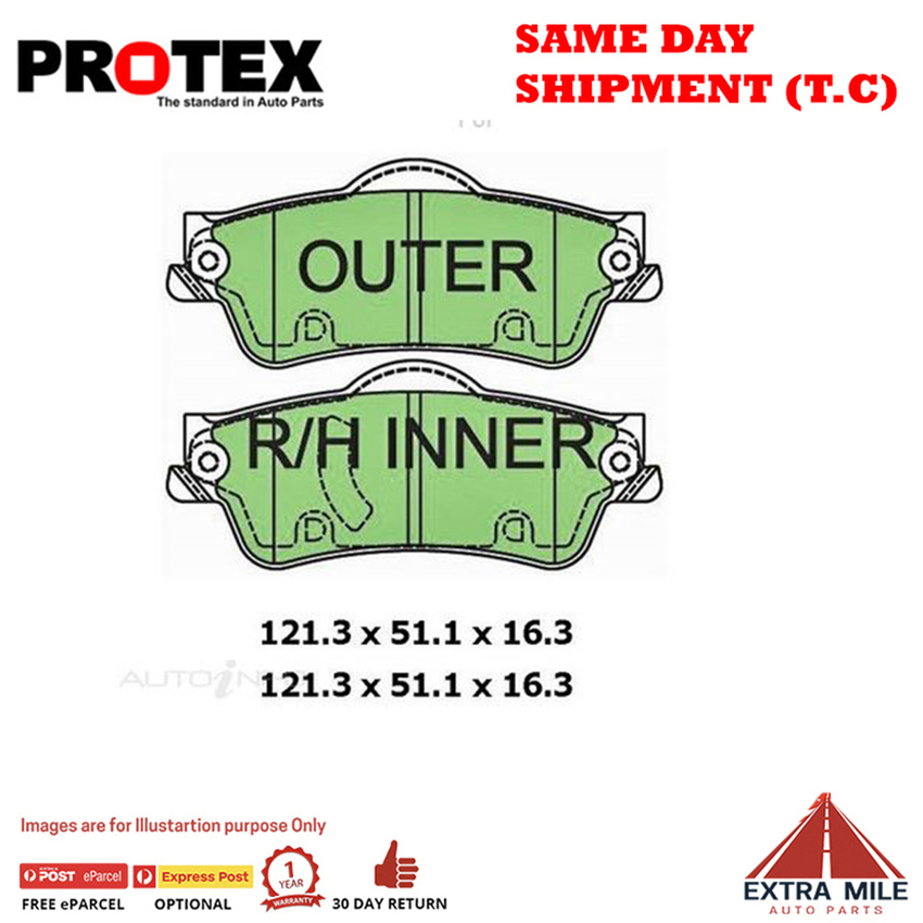 Ceramic Brake Pad Set Rear For Holden Commodore VE 3.6 V6 Ptl 2007-2013