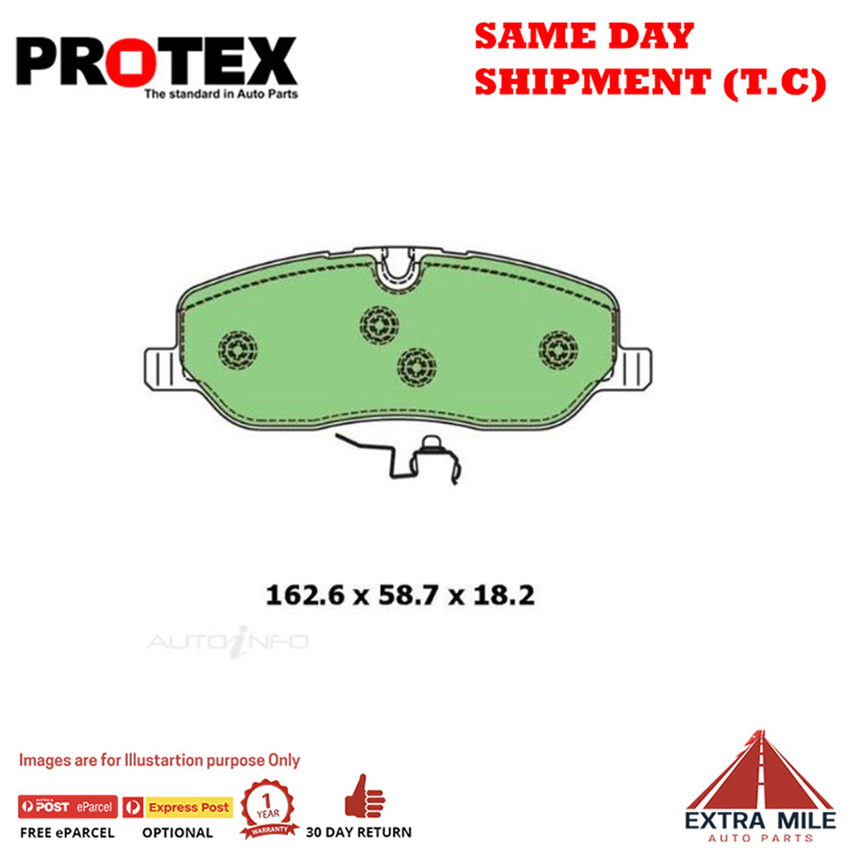 Blue Brake Pad Set Frnt For Land Rover Discovery 2.7 TD TAA Series 3 2004-2009 