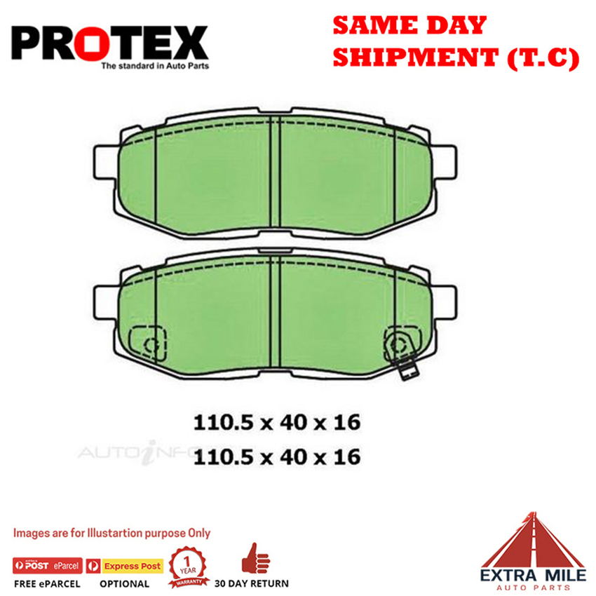 Ceramic Brake Pad Set Rear For Subaru BRZ Coupe ZC6 Ptl 2012-2019