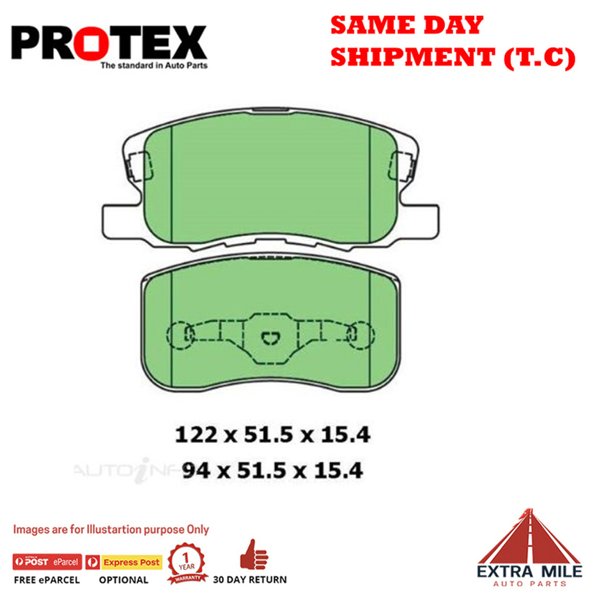 Protex Blue Brake Pad Set Front For Mitsubishi Colt 1.5 Z23 RG Ptl 2006-2012 