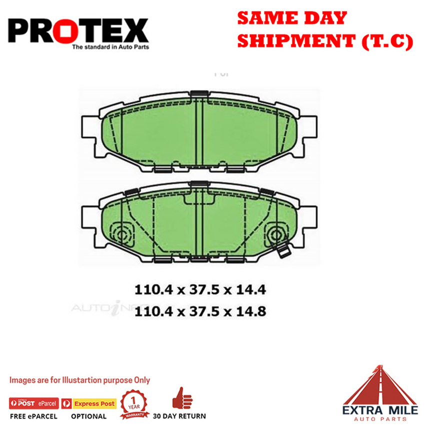 Ceramic Brake Pad Set Rear For Subaru Liberty 2.0 (BP) Ptl 05-09