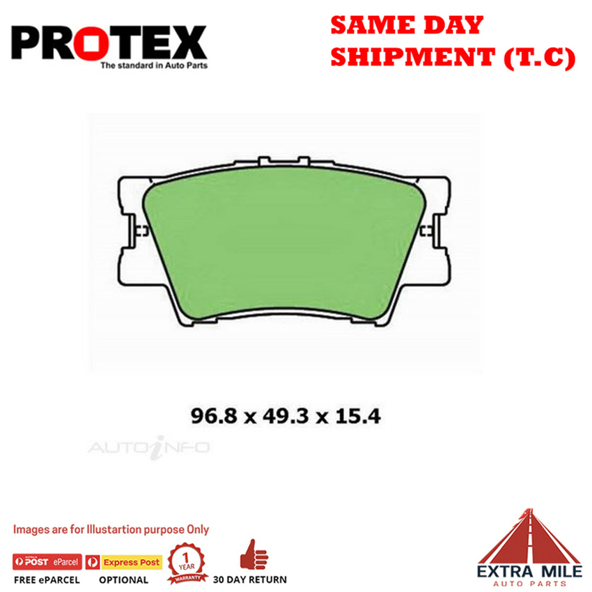 Ceramic Brake Pad Set Rear For Toyota Camry 06 - 11 [xV40 Series]2.4 Hybrid