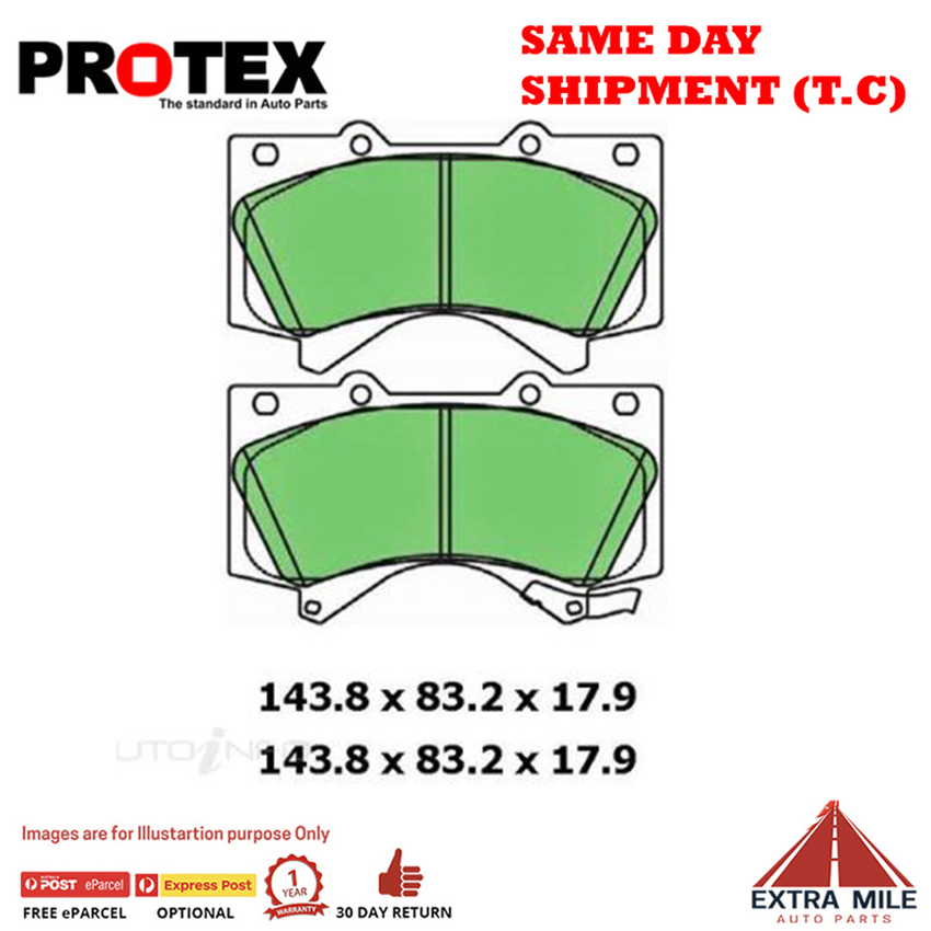 Blue Brake Pad Set Frnt For Toyota Landcruiser 200 Series 4.5 D-4D VDJ0 12-19 