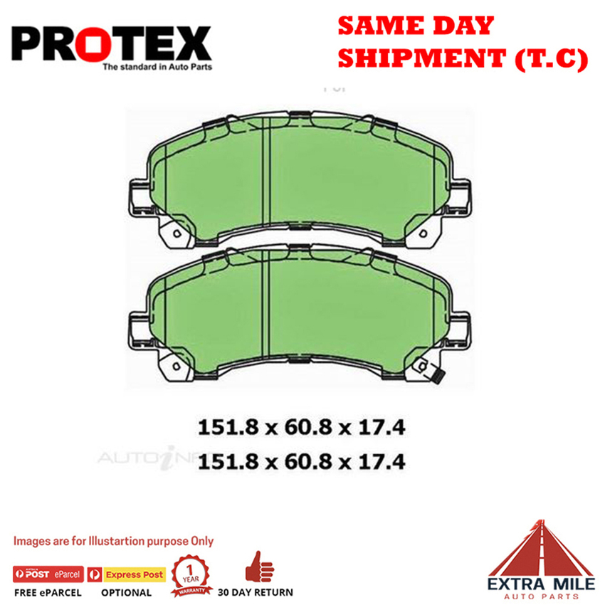 PTX 4WD Brake Pad Front Set For Isuzu D- Max 3.0 D 4x4 Diesel 2012- 2019