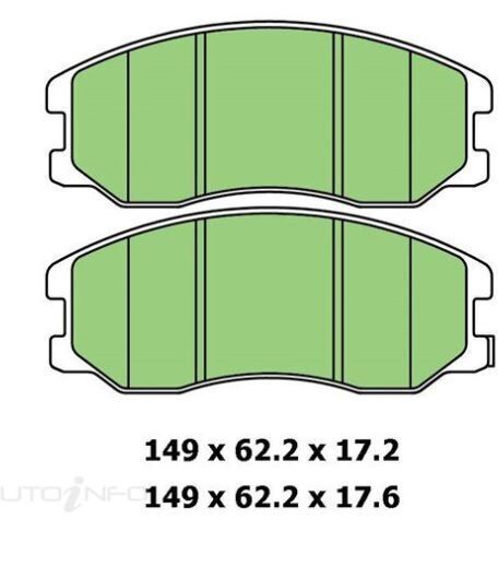 Ceramic Brake Pad Set Frnt For Holden Captiva 2.4 i CG Petrol/Ethanol 12-19