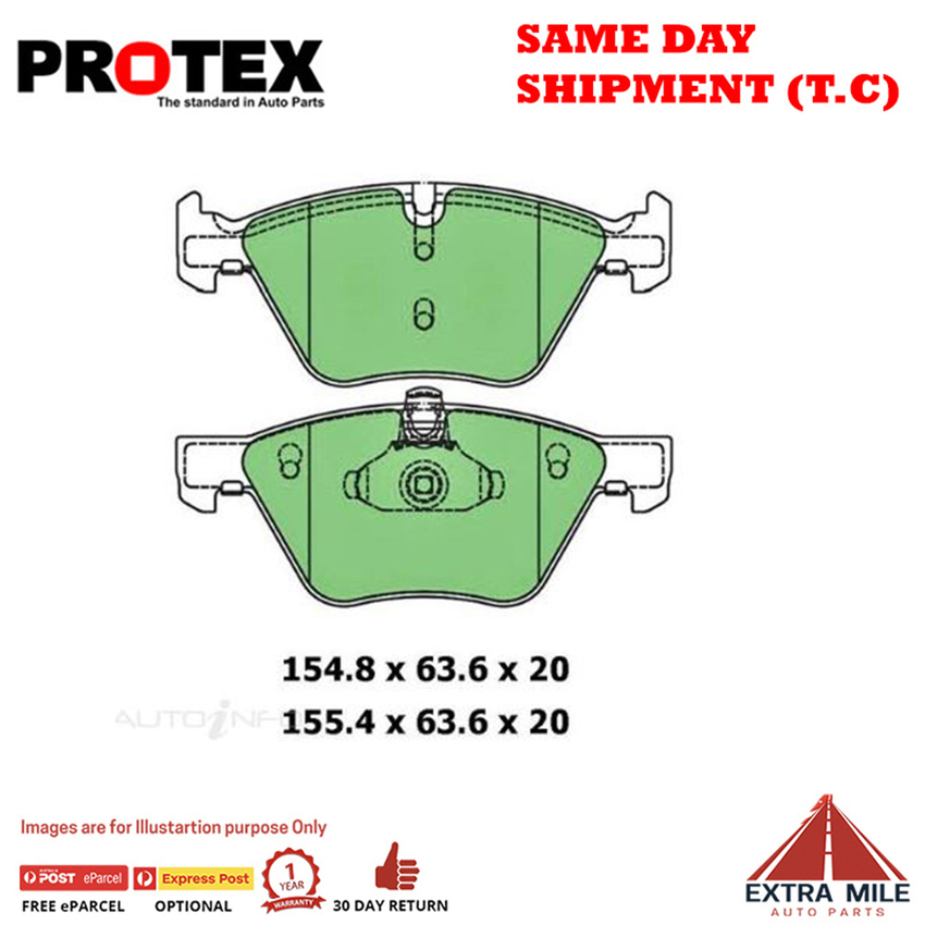 Protex Blue Brake Pad Set Front For BMW 3 Series 330 d (E90) Dsl 2009-2011 