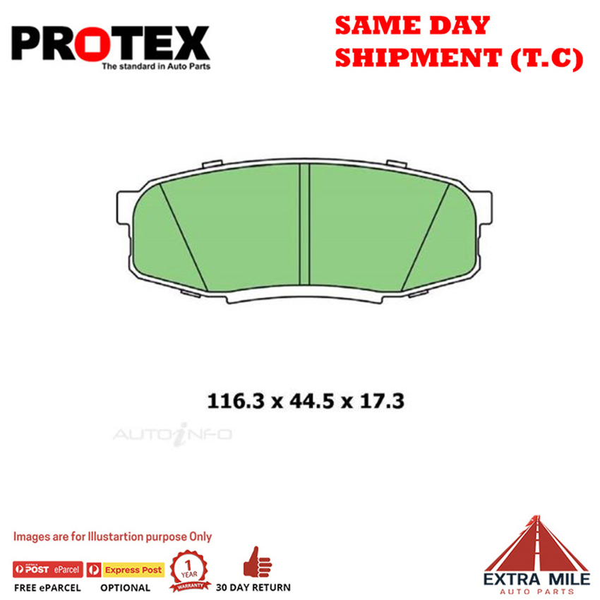 Blue Brake Pad Set Rear For Toyota Landcruiser 200 Series 4.5 D-4D VDJ0 12-19 