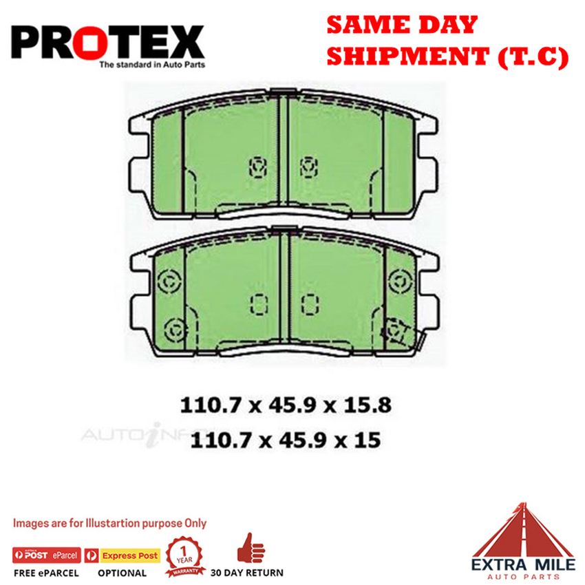 4WD Brake Pad Rear Set For Holden Captiva 2.0 TD CG Diesel 2008-2011 DB1862F