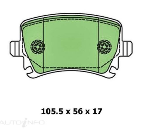 Ceramic Brake Pad Set Rear For Skoda Octavia 2.0 (1U) Petrol 2001-2007