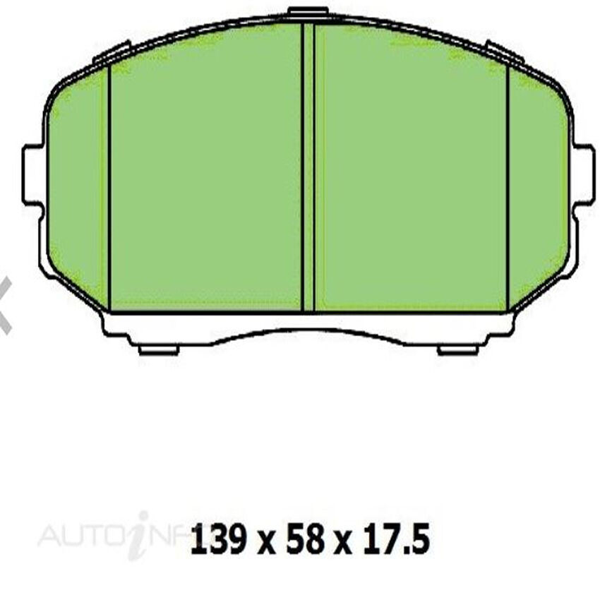 PTX Ceramic Plus Brake Pad Set Front For Mazda CX-9 2.5 T AWD (TC) Ptl 2016-2019