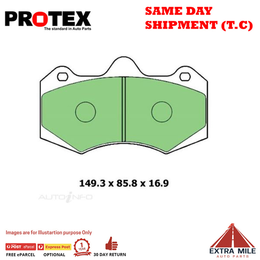 Protex Blue Brake Pad Set Front For HSV CLUBSPORT (2006 - 2008) [VE]6.2 i V8 